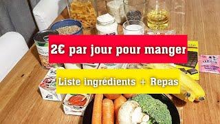 Faire 15 repas avec 10€ ? Défi mini budget !