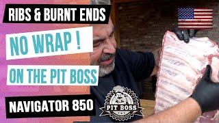 Is it possible to smoke ribs on the Pit Boss Navigator without wrapping?