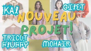 Je monte un nouveau projet • inspiration patrons mohair • KAL