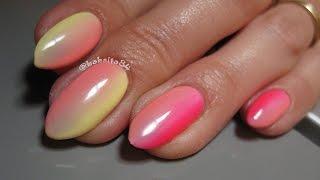 Manicure hybrydowy SEMILAC - Jak zrobić ombre - Basevehei