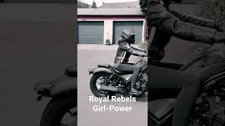 Motorcycle Girl Power Royal Rebels