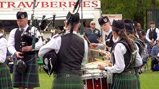 City of Aberdeen Pipe Band in Grade 4A at Banchory for 2024 North of Scotland pipe band Championship