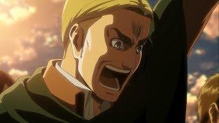 Shingeki No Kyojin (Attack On Titan) Season 3 Episode 12 -  Erwin Smith Epic Scream