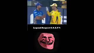 Rohit vs Dhoni (Troll Face meme) #phonk  #viral #shorts