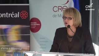 Allocution de Mme Nicole Ménard lors du lancement d'Excellence sportive de l'île de Montréal