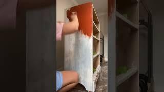 Satisfying Boho Art Deco furniture flip from trash to treasure