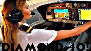 FIRST SOLO FLIGHT Diamond 40 Plane | Landing A PLANE ALONE | Cockpit View @DutchPilotGirl