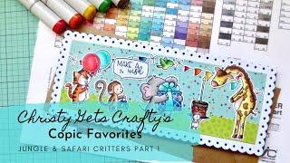 Christy Gets Crafty's Copic Favorites | Jungle & Safari Critters Part 1