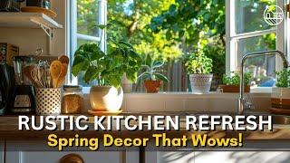 Spring Kitchen Makeover: Easy Rustic Decor Tips!