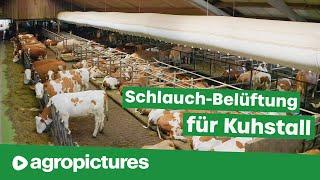 Schlauchbelüftung für Kuhstall am Betrieb Murnauer | Frischluft im Stall | Dr. Knopf & Oswald