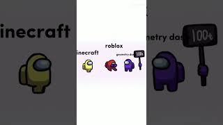 geometry dash or minecraft vs roblox#towhidul islam#gaming#short#