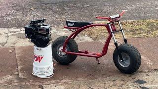 $200 BUDGET Minibike Build! Part 2: Installing Predator 212cc & Throttle Setup