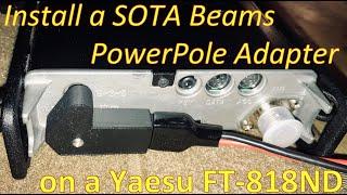 Installing SOTABeams PowerPole Adapter onto a Yaesu FT-817/818ND