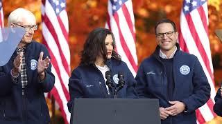 Gretchen Whitmer fires up the crowd at Kamala Harris rally in Grand Rapids