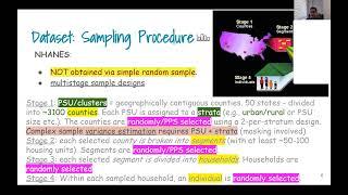 Design-based analysis and NHANES