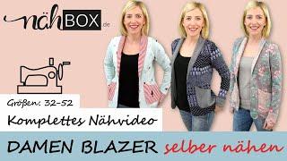 Sweat-Blazer für Job & Freizeit in nur 7h selber nähen!  | Schritt-für-Schritt erklärt