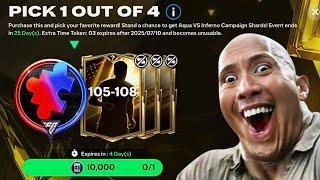AQUA Vs INFERNO! New Special 105-109 Extra Time Pick & Funny Pack Opening | FC MOBILE