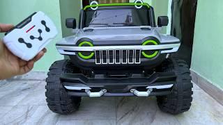 RC 4x4 Jeep Unboxing & Testing | Power Wheels Jeep | Remote Control Ride On Jeep | Shamshad Maker