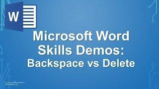 Backspace vs Delete