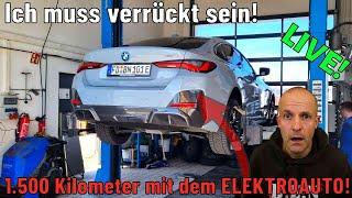 Live: Ich muss verrückt sein - 1.500 Kilometer an einem Tag mit dem Elektroauto! #bmwi4