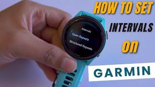 How to Set Interval Training on Garmin Watch (Forerunner, Venu, Connect & More)