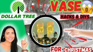 DOLLAR TREE GLASS VASE hacks & DIYs for the Christmas seasondiy decor