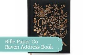 Rifle Paper Co Raven Address Book