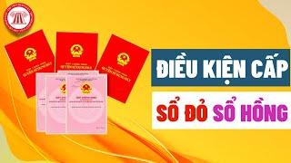 Điều Kiện Cấp Sổ Đỏ, Sổ Hồng | PHÁP LÝ ĐẤT ĐAI | TVPL