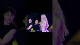 This backup dancer reaction to Jisoo and Rosé is weird #jisoo #rosé #blackpink #shorts