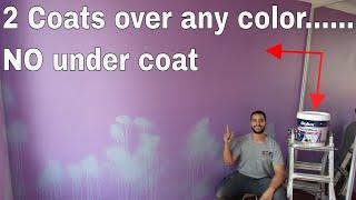 how to paint light colors over dark walls - DIY easy way