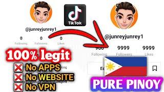 PAANO DUMAMI ANG FOLLOWER SA TIKTOK PURE PINOY 2022 | 100% LEGIT