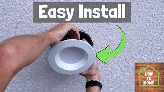 How To Choose and Install LED Retrofit Lights for Home |  Recessed LED Can Light Installation