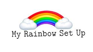 My Rainbow Setup I The Elle Bear vlogs I