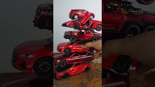 RED Collection of Diecast Scale Model Cars #diecast #cars #asmr #asmrsounds