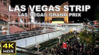 [4K] Las Vegas Strip Walk During F1 Las Vegas Grand Prix 2024