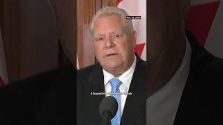 Ontario Premier Doug Ford calls Trump's tariff threats 'insulting'