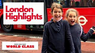 London City Vlog 2021|Sightseeing on a Double Decker Bus|Travel UK|Rory and Sage World Class Ep15