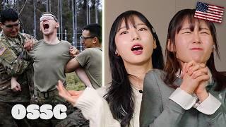 Korean Girls Shocked By U.S. Military TikTok | 𝙊𝙎𝙎𝘾