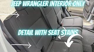 2020 Jeep Wrangler Interior Car Detail With Seat Stains - Lake Stevens Auto Detailing