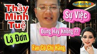 Fan Cũ Chị Hai Phân Tích Lá Đơn Của Sư Minh Tuệ