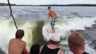 Centurion FX22 surfing with 5 people in the boat