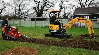 Ditch Witch CX24 trencher VS Mini Digger