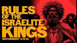 RULES FOR ISRAELITE KINGS