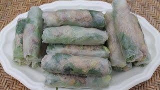 'Bi Cuon' Vietnamese fresh spring rolls: the traditional recipe - Morgane Recipes