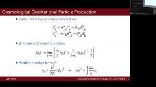 HEP Seminar - (Runaway) Gravitational Production of Dark Photons