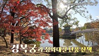 경복궁과 경복궁 돌담길 단풍 산책 (Autumn of Gyeongbukgung in Seoul)