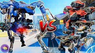  DUX NEW ROBOT VS T4 ROBOTS FACEOFF COMPARISON || WAR ROBOTS WR TEST SERVER ||