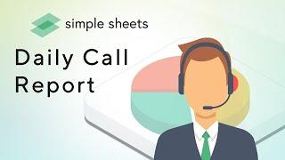 Daily Call Report Excel Template Step-by-Step Video Tutorial by Simple Sheets