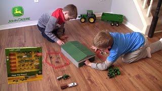 Unboxing - John Deere Farm Toy Playset