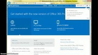 Office 365 Enterprise Preview - Part 1 Getting Started